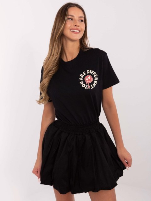 T-shirt D12022AC02645E grafitowy XS