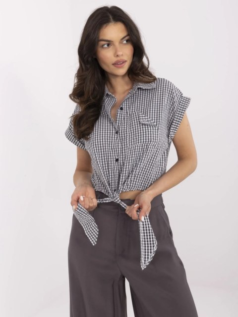 Koszula NM-BZ-KA-01147.62P czarno-biały S/M