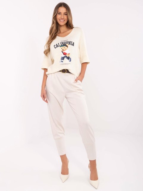 Spodnie DHJ-SP-20316.16 jasny beżowy