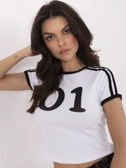 T-shirt NM-TS-NG25218.83 biało-czarny