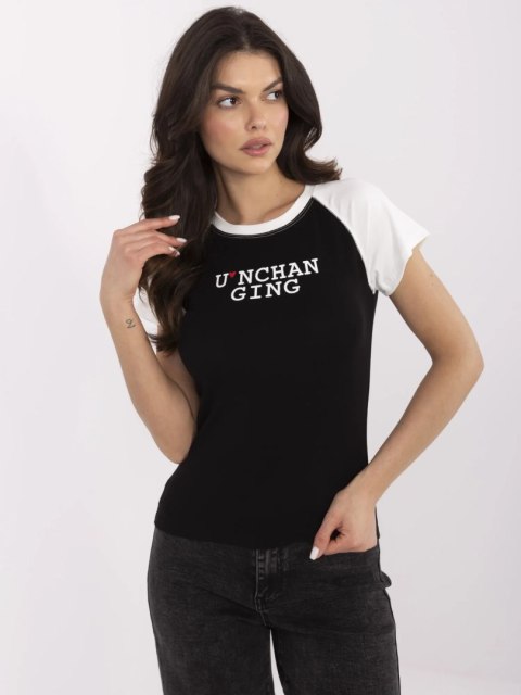 T-shirt NM-TS-V7939.50 czarno-biały