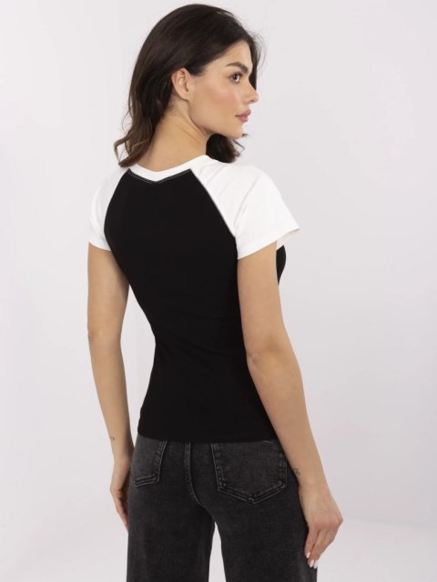 T-shirt NM-TS-V7939.50 czarno-biały