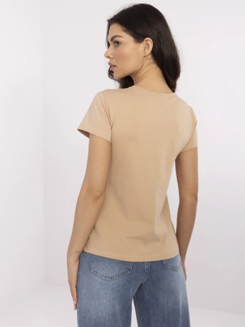 T-shirt RV-TS-4623.83 camelowy M