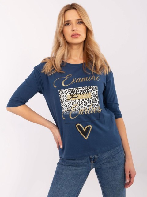 Bluzka CLM-BZ-0014.42 ciemny niebieski S