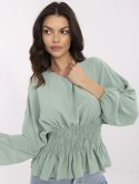 Bluzka D50021F11088A pistacjowy L/XL