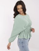 Bluzka D50021F11088A pistacjowy L/XL