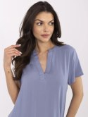 Bluzka D73761M11173A szaro-niebieski L