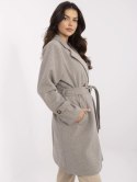 Płaszcz MO-PL-5209.87 szaro-beżowy