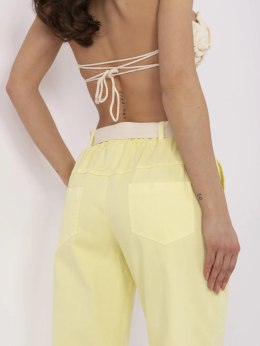 Spodnie DHJ-SP-20506.79 jasny żółty