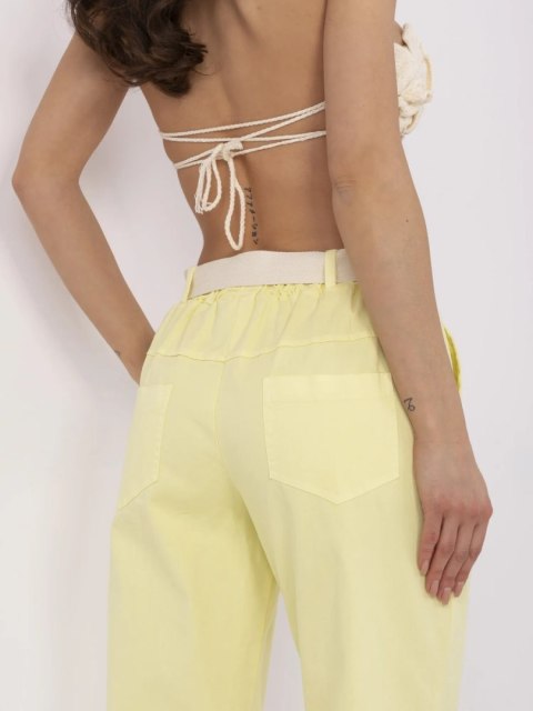 Spodnie DHJ-SP-20506.79 jasny żółty