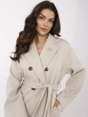 Płaszcz TW-PL-BI-28987.85 jasny beżowy XL