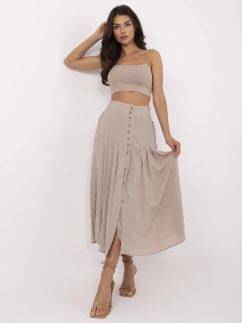 Spódnica D73761M50187B ciemny bezowy XL