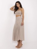 Spódnica D73761M50187B ciemny bezowy M