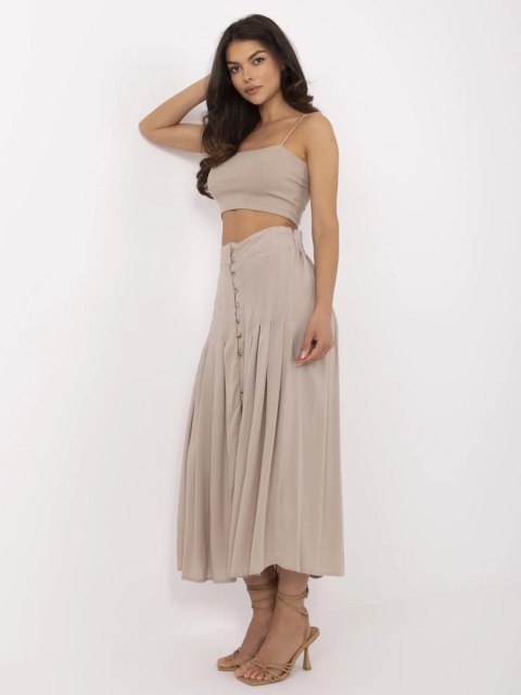 Spódnica D73761M50187B ciemny bezowy XS