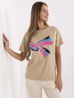 T-shirt CLM-TS-1019.79 camelowy XL
