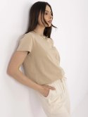 T-shirt CLM-TS-1640.87 beżowy XL