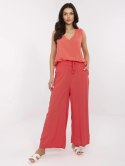 Spodnie D73761M62237B koralowy XL