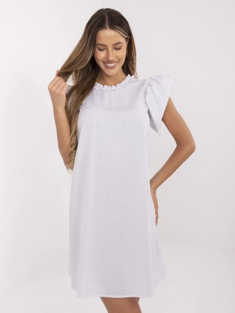 Sukienka LK-SK-506795-1.99 biało-czarny 40