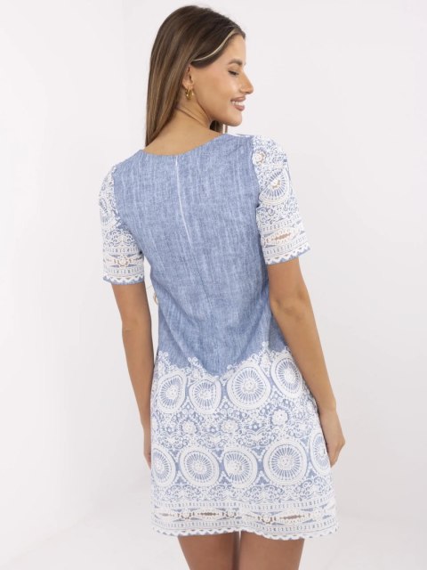 Sukienka LK-SK-506836-1.74P niebieski 36