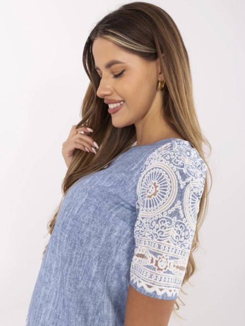 Sukienka LK-SK-506836-1.74P niebieski 40