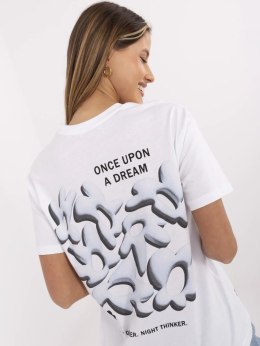 T-shirt D12022AC02705A biało-niebieski L