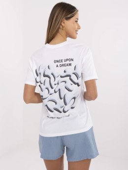 T-shirt D12022AC02705A biało-niebieski M