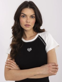 T-shirt NM-TS-V7940.17 czarno-biały