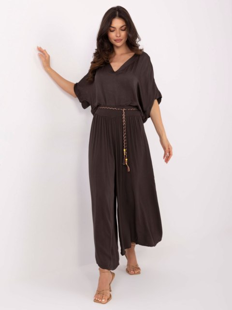 Spodnie TW-SP-BI-81733.14 ciemny brązowy XL