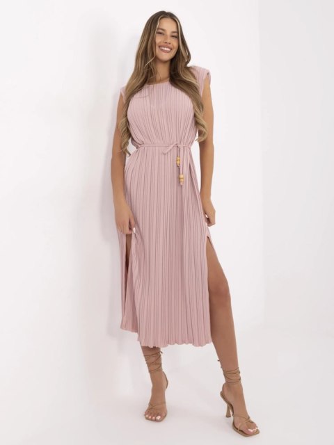 Sukienka DHJ-SK-19830.00 ciemny różowy