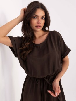 Sukienka MI-SK-A63751.67 ciemny brązowy