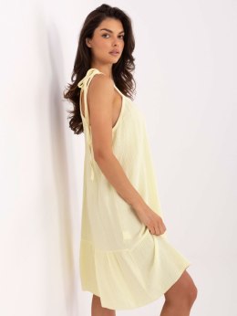 Sukienka TW-SK-BI-12-1196.97 jasny żółty
