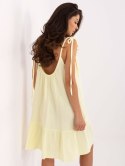 Sukienka TW-SK-BI-12-1196.97 jasny żółty