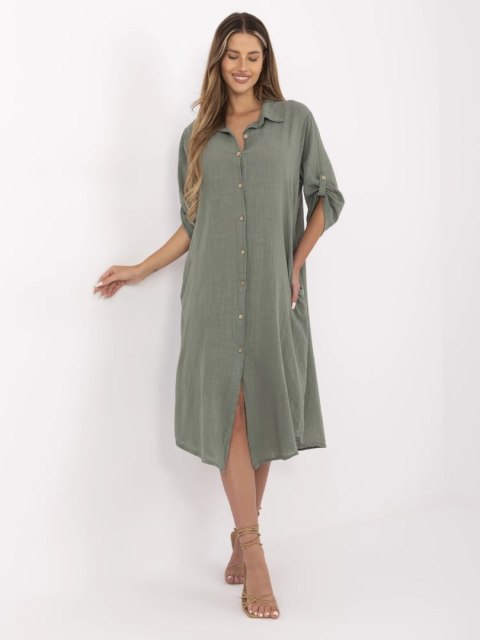 Sukienka TW-SK-BI-24135.81 khaki