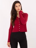 Sweter PM-SW-R1639.27 bordowy S/M