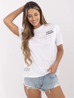 T-shirt D12022AC02705A biało-różowy L