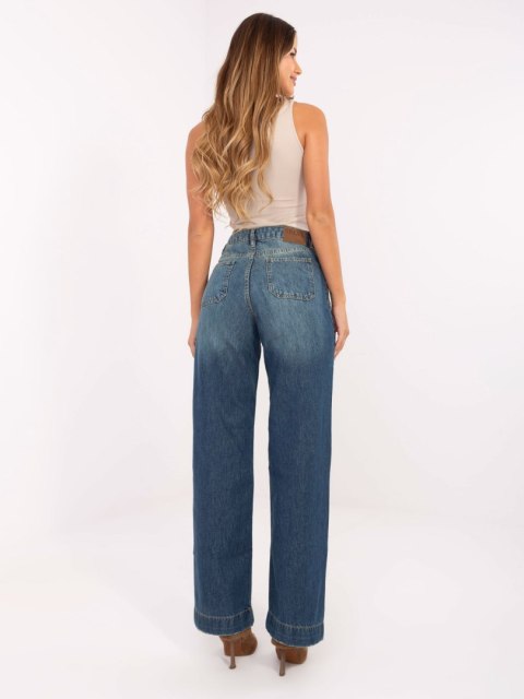 Spodnie D80018BB62456D285 ciemny niebieski S