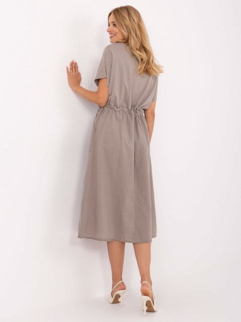 Sukienka TW-SK-BI-6-2014.07 ciemny bezowy