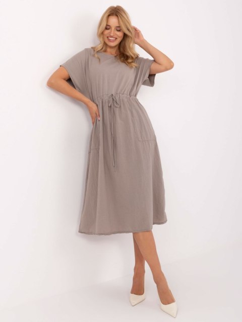 Sukienka TW-SK-BI-6-2014.07 ciemny bezowy
