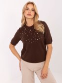 Sweter PM-SW-PM-5059.15 brązowy S/M