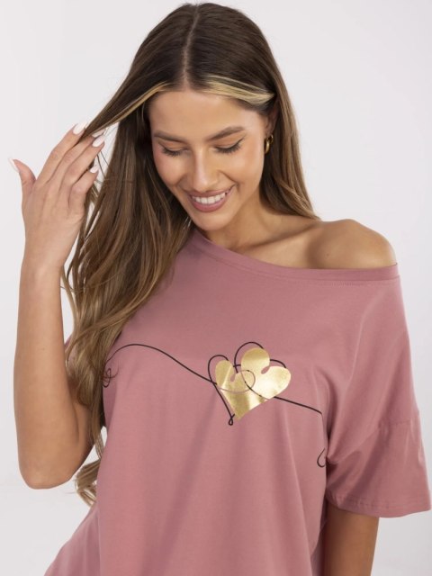 T-shirt CLM-TS-1017.03 ciemny różowy XL