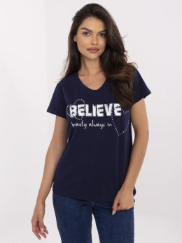 T-shirt CLM-TS-1726.87 granatowy S