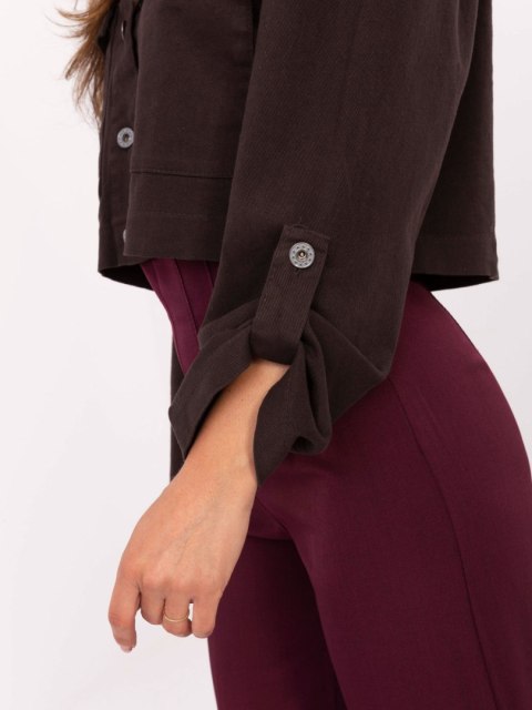 Kurtka IT-KR-FL7029.72 ciemny brązowy