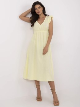 Sukienka MI-SK-122126.77 jasny żółty