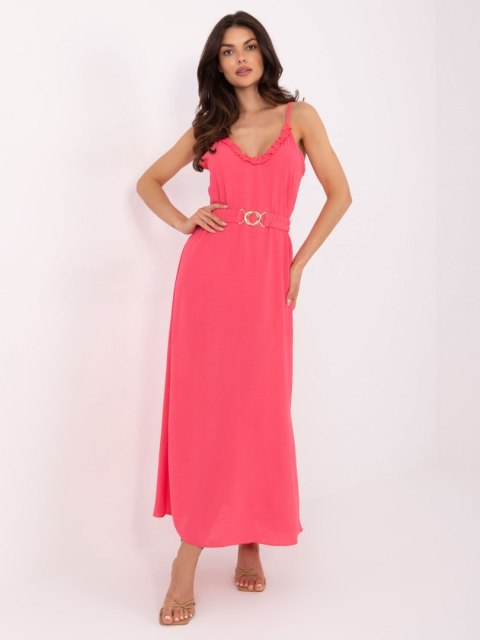 Sukienka TW-SK-BI-1458-1.64 koralowy XL