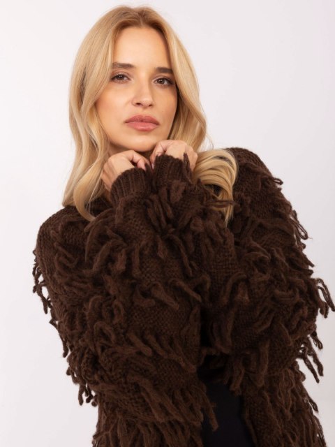 Sweter MI-SW-1308.21 brązowy