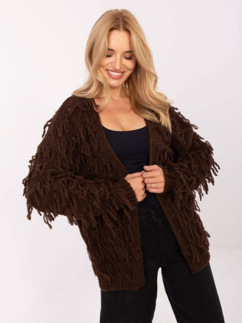 Sweter MI-SW-1308.21 brązowy