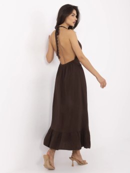 Sukienka MI-SK-88573.83 ciemny brązowy