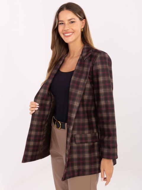 Marynarka IT-MA-21739.16P ciemny brązowy