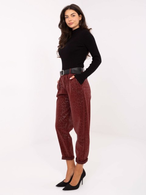 Spodnie IT-SP-242976.29P bordowy