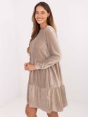 Sukienka D10040Z30289 ciemny bezowy M/L
